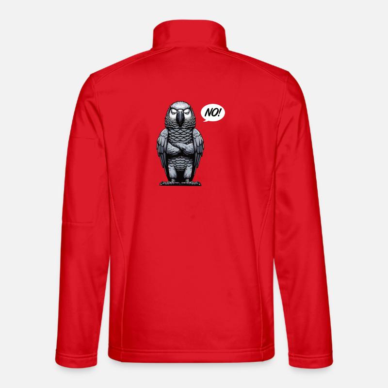 Aucun propriétaire de perroquet gris d'Afrique Perroquets Veste en tissu softshell Unisexe