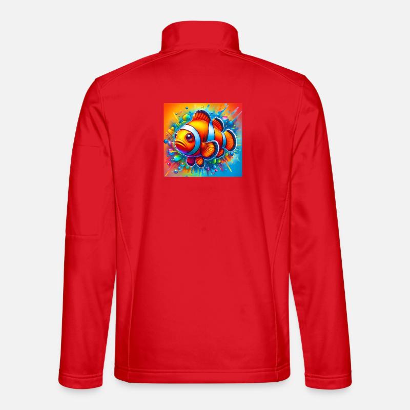 Clownfisch - Unisex Softshelljacke - Rot