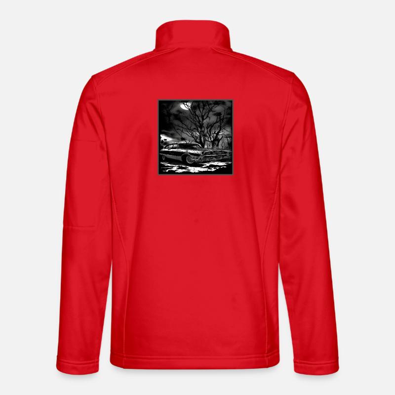 Oldtimer Oldtimer unter verwunschenem Baum - Unisex Softshelljacke - Rot