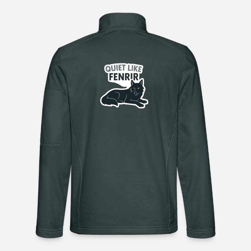 Quiet Like Fenrir Wolf Design Unisex Softshell Jacket