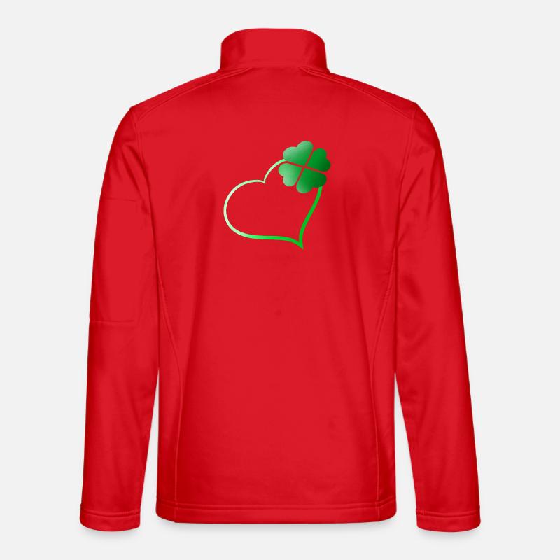 Lucky Heart - Unisex Softshelljacke - Rot