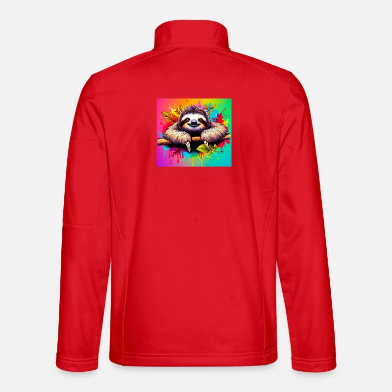 sloth - Unisex Softshell Jacket - red