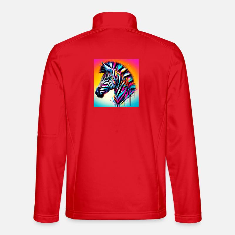 zebra - Unisex Softshell Jacket - red
