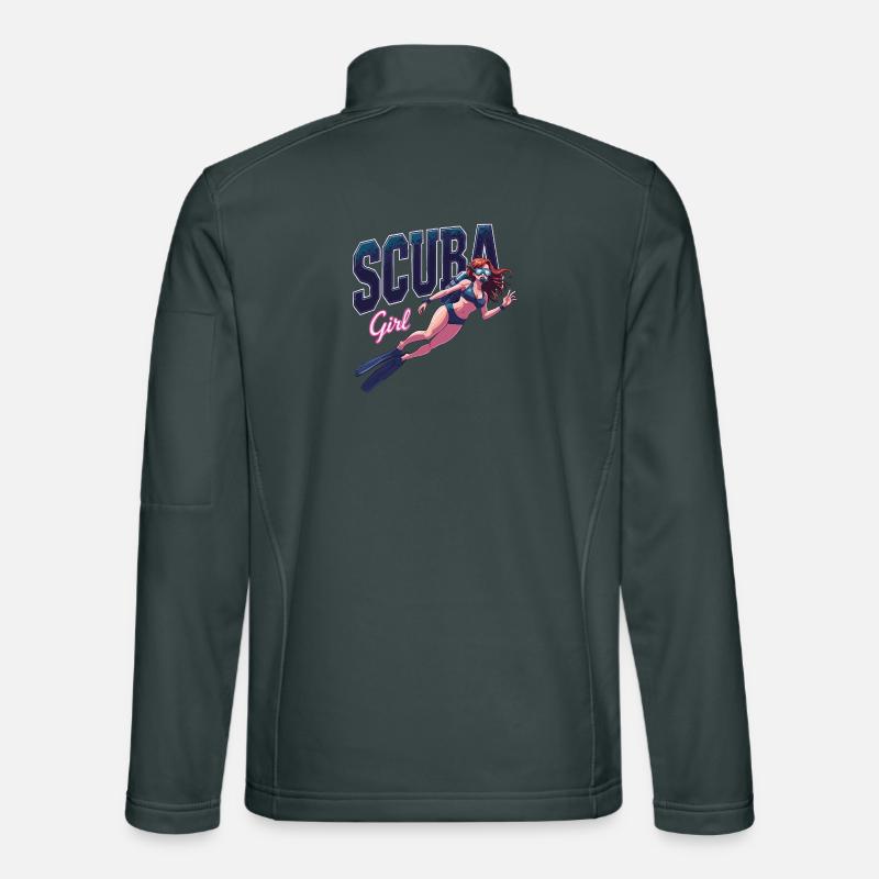 Conception de fille de plongée Veste en tissu softshell Unisexe
