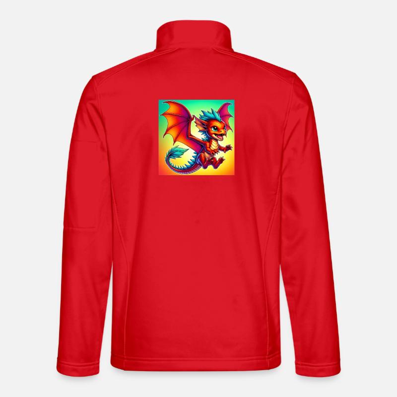 Drache - Unisex Softshelljacke - Rot