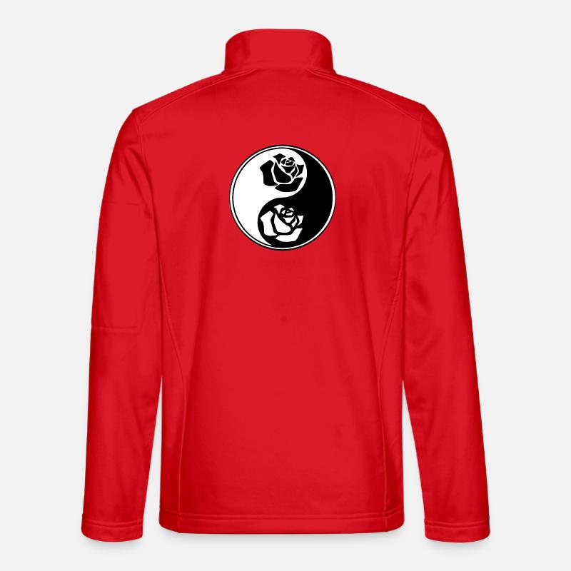 Yin-Yang-Blume Unisex Softshelljacke