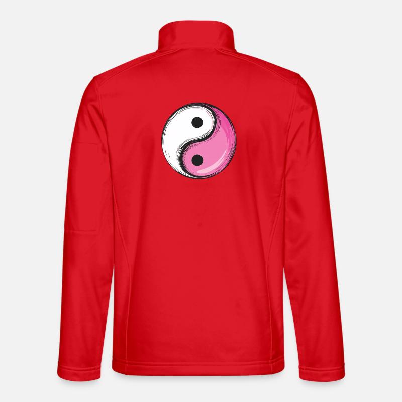 Yin and Yang pink version :) Unisex Softshell Jacket