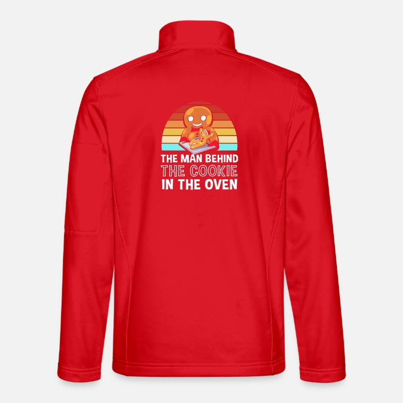 Werdender Papa werdende Väter - Unisex Softshelljacke - Rot