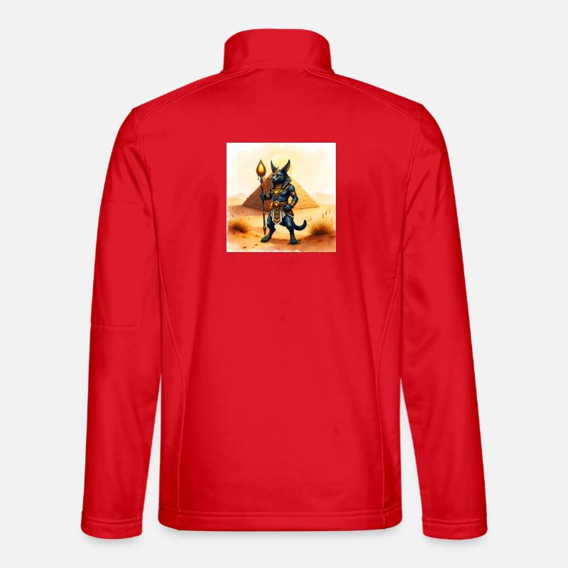 Half Human Egyptian Xylophone - Unisex Softshell Jacket - red