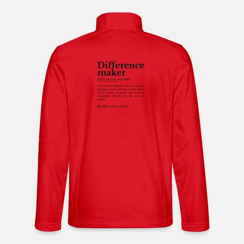 Difference Maker – Inspirational Quote Unisex Softshell Jacket