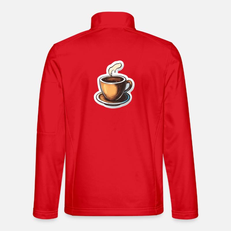Coffee - Unisex Softshell Jacket - red