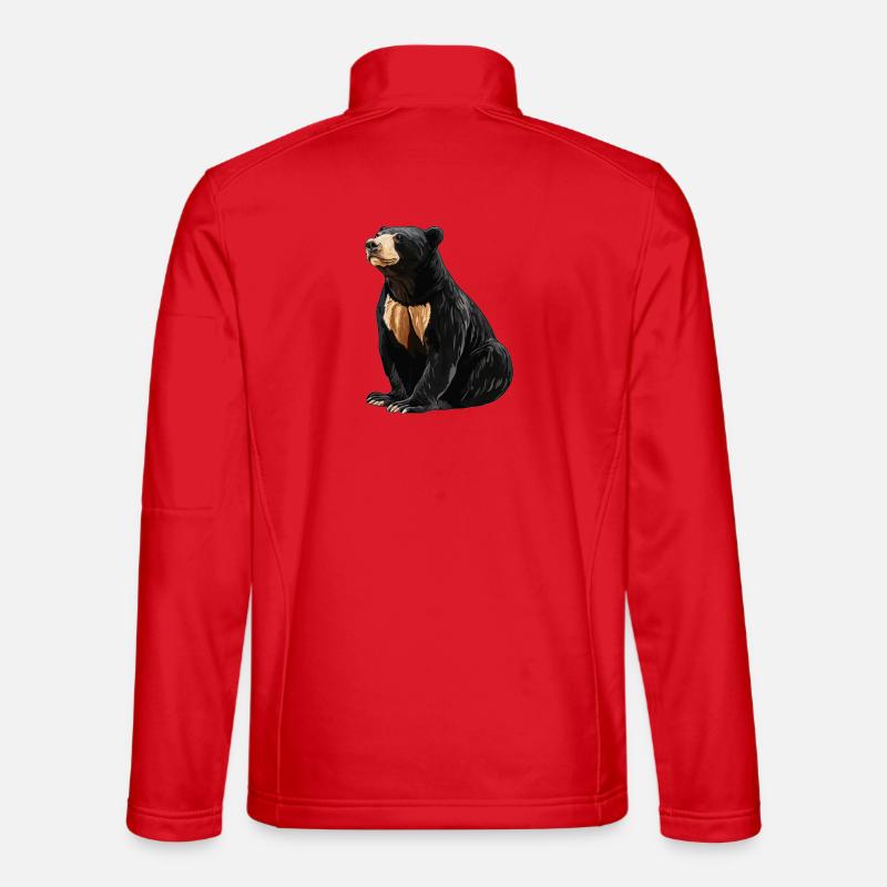 Sun Bear Malay Bear - Unisex Softshell Jacket - red