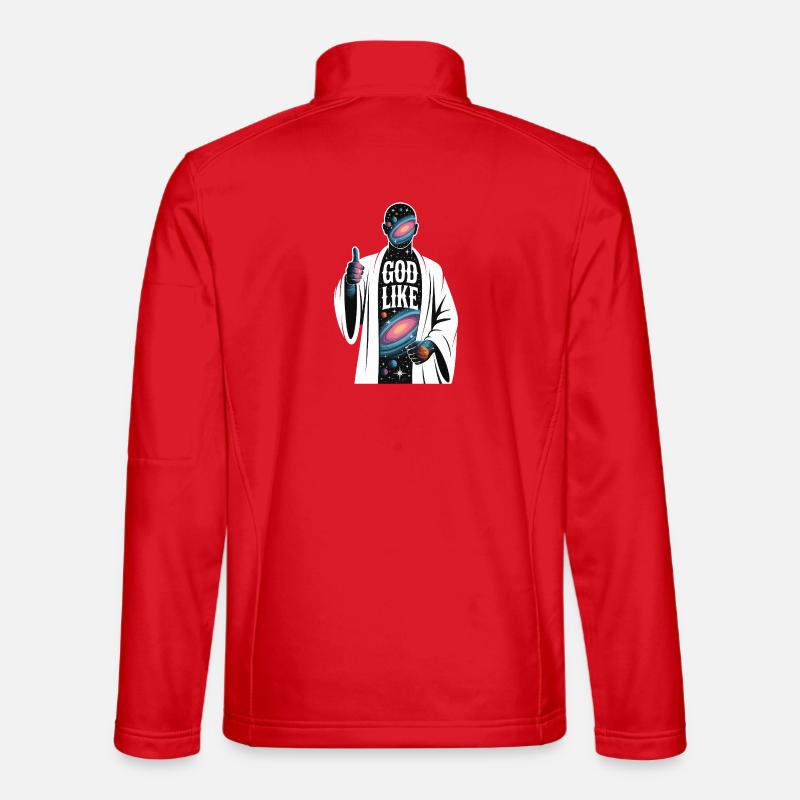 God Like Galaxy Design - Unisex Softshelljacke - Rot
