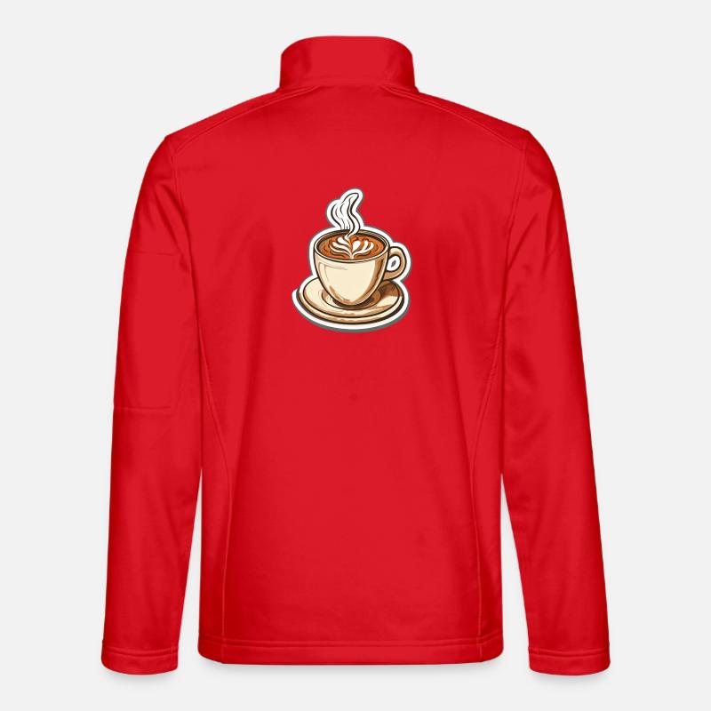 Kaffee - Unisex Softshelljacke - Rot