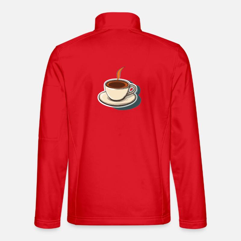 Coffee - Unisex Softshell Jacket - red