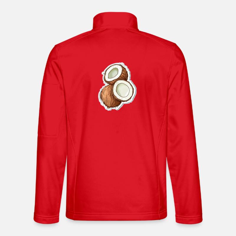 Kokosnuss Coconut - Unisex Softshelljacke - Rot