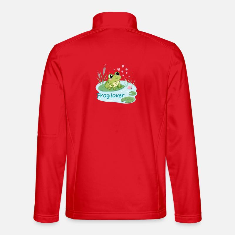 Frosch Gourmande Liebe - Unisex Softshelljacke - Rot