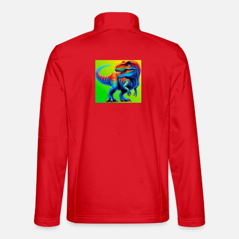 dinosaur - Unisex Softshell Jacket - red