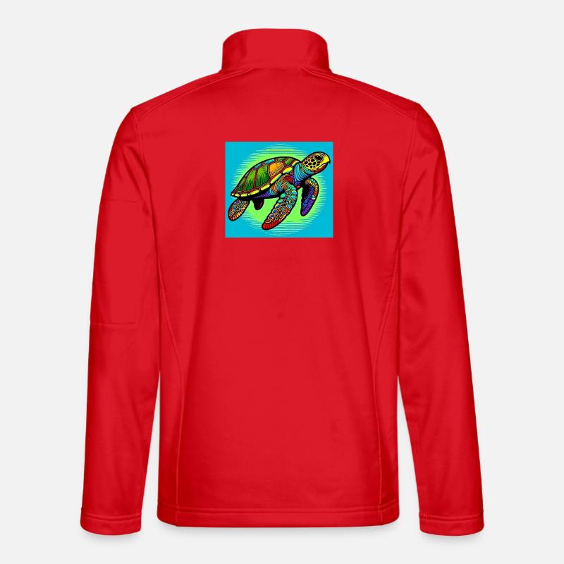 turtle - Unisex Softshell Jacket - red