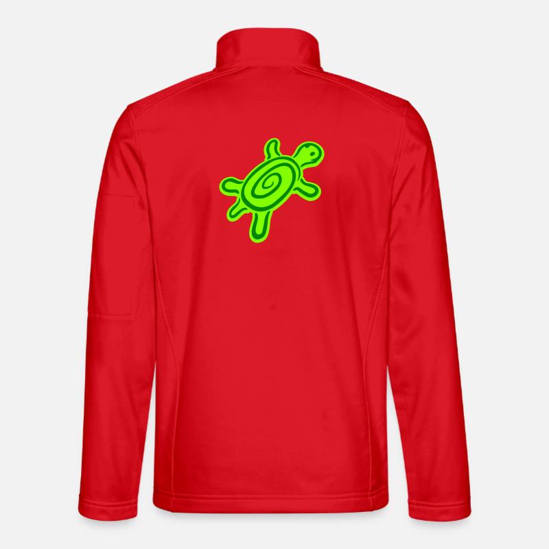 Schildkröte Spirale Schildkrötenpanzer Muster süß Unisex Softshelljacke