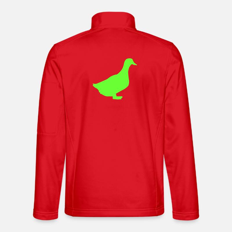 Gans Tier Silhouette - Unisex Softshelljacke - Rot
