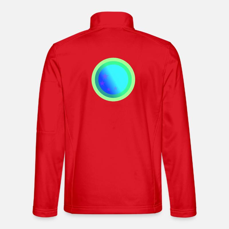 Conception de constellations bleues célestes - Veste en tissu softshell Unisexe - rouge
