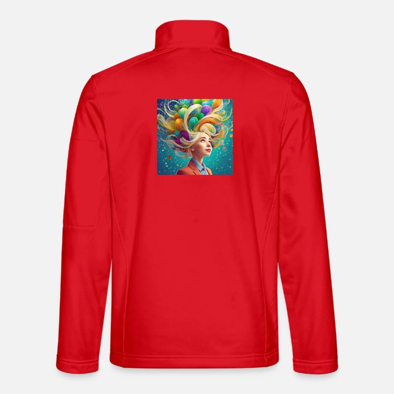 Imagination is power - Unisex Softshell Jacket - red