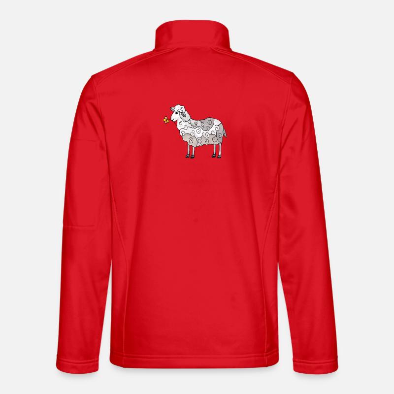Sheep - Unisex Softshell Jacket - red