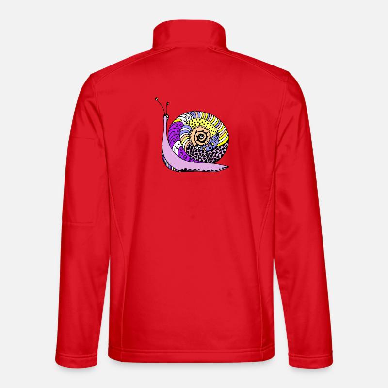 Schnecke - Unisex Softshelljacke - Rot
