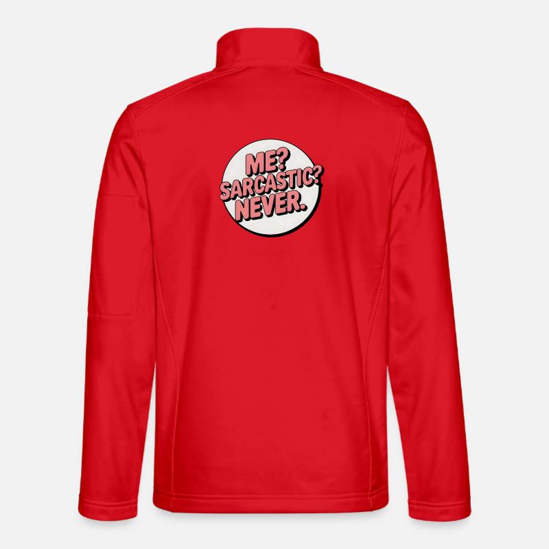 Sarkastisches Selbstdarstellungsabzeichen - Unisex Softshelljacke - Rot