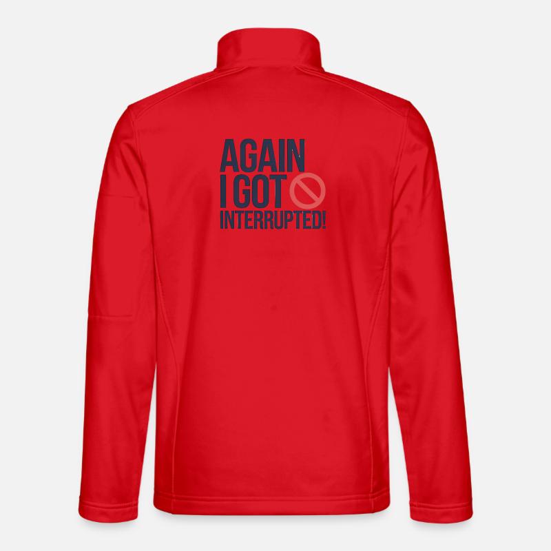 Unverwüstlicher Protest, lustiger Spruch - Unisex Softshelljacke - Rot