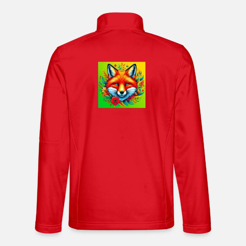 fox - Unisex Softshell Jacket - red