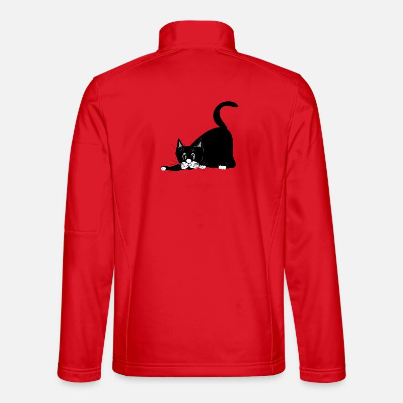 Katze - Unisex Softshelljacke - Rot