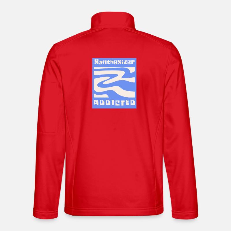 Synthesizer addicted Synth Modular - Unisex Softshell Jacket - red