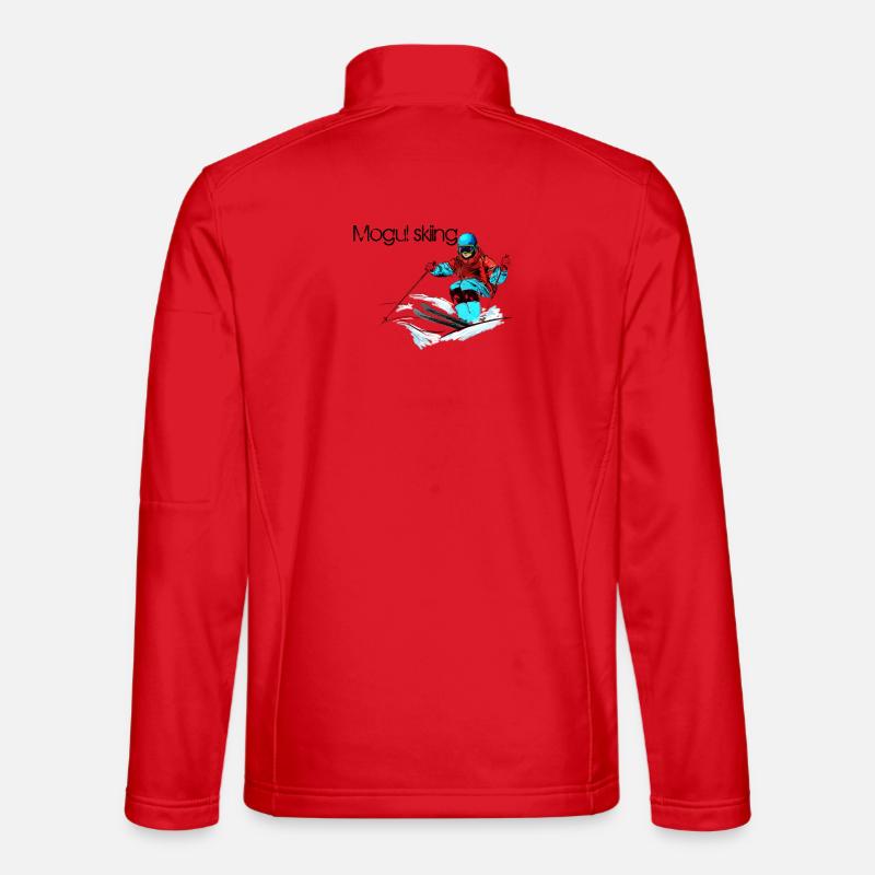 Mogul skiing - Unisex Softshelljacke - Rot