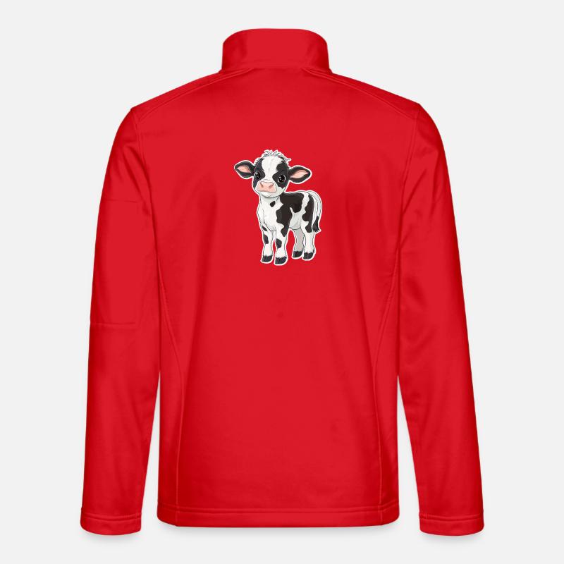 Kuh - Unisex Softshelljacke - Rot