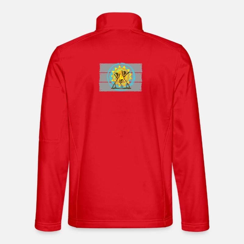 Dancing Silhouettes Sunrise Design Unisex Softshell Jacket