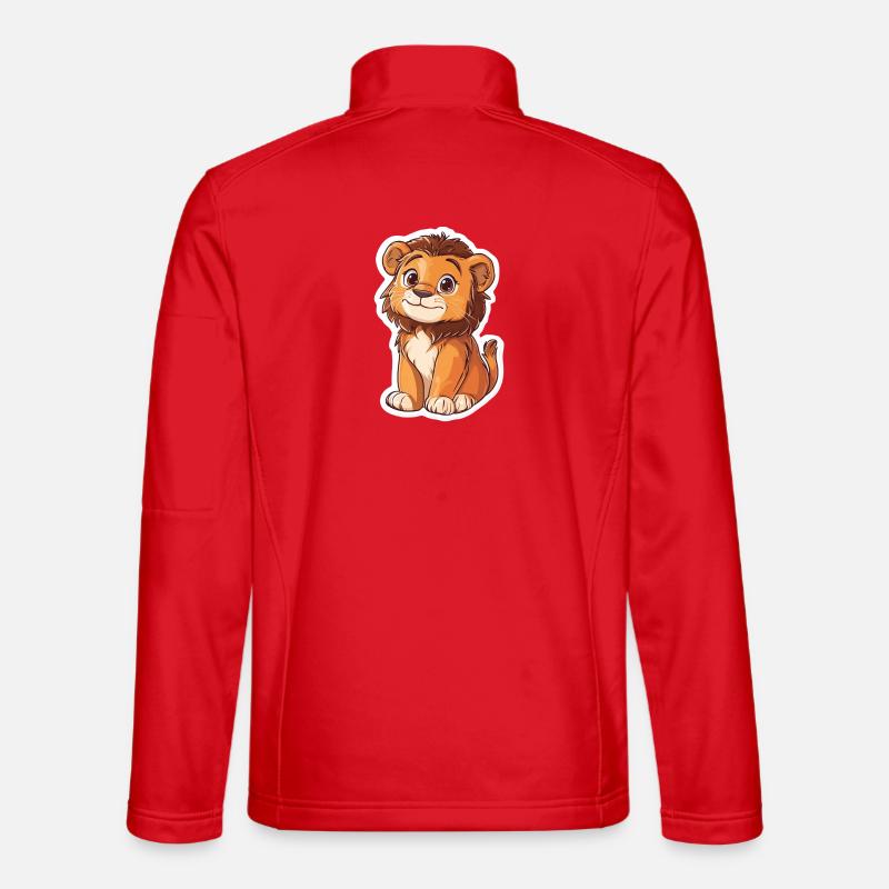 Löwe - Unisex Softshelljacke - Rot
