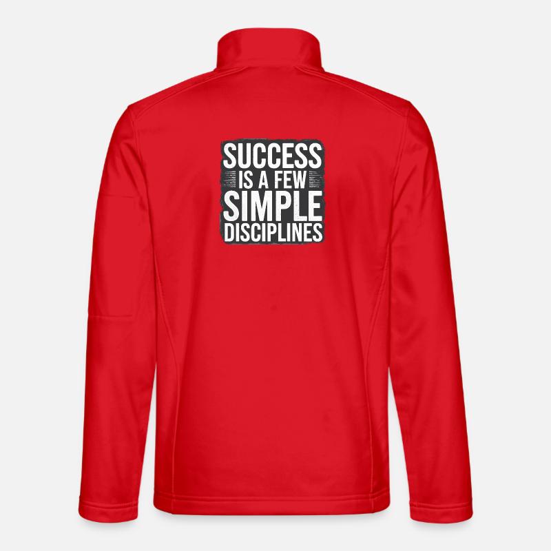 Inspirational Success Quote Typography - Unisex Softshell Jacket - red