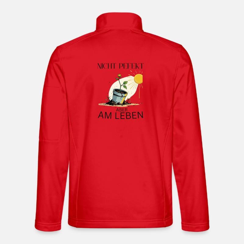 Wachsender Lebensbaum in Blumentopf - Unisex Softshelljacke - Rot