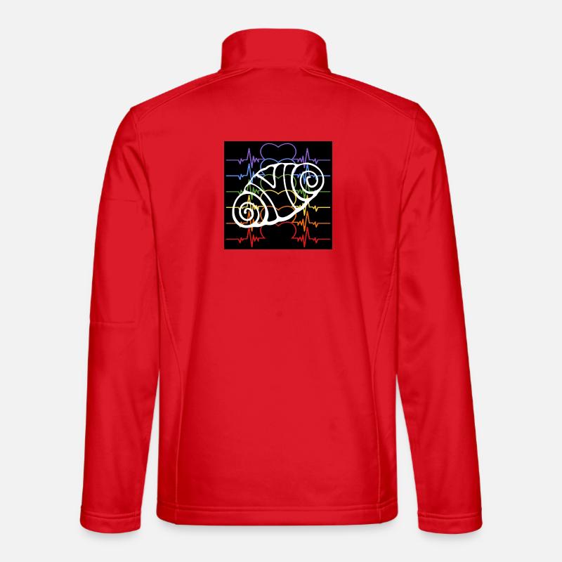 HERZSCHLAG REGENBOGEN FRANZBRÖTCHEN - Unisex Softshelljacke - Rot