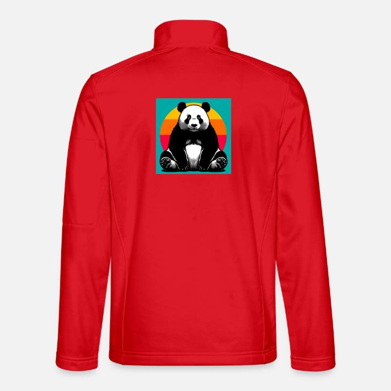 Panda - Unisex Softshelljacke - Rot