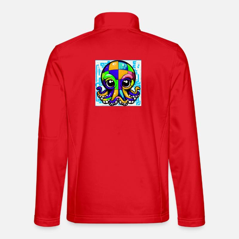 Krake - Unisex Softshelljacke - Rot