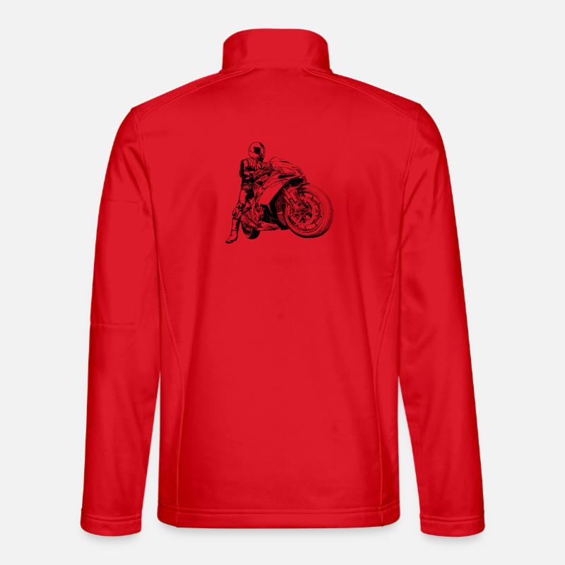 Motorrad - Unisex Softshelljacke - Rot