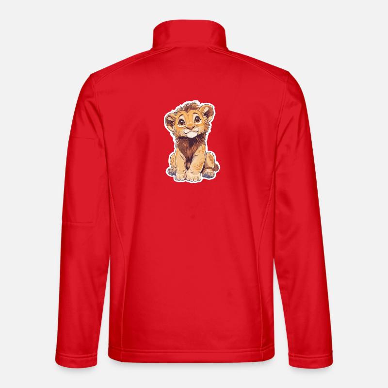 Löwe - Unisex Softshelljacke - Rot