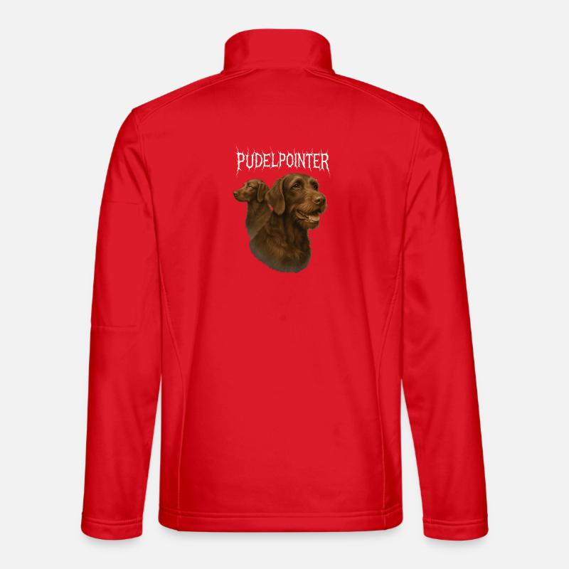 Poodle Pointer - Unisex Softshell Jacket - red