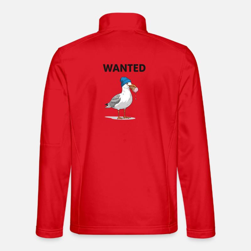 Gesucht Möwe Eiscreme Abenteuer - Unisex Softshelljacke - Rot