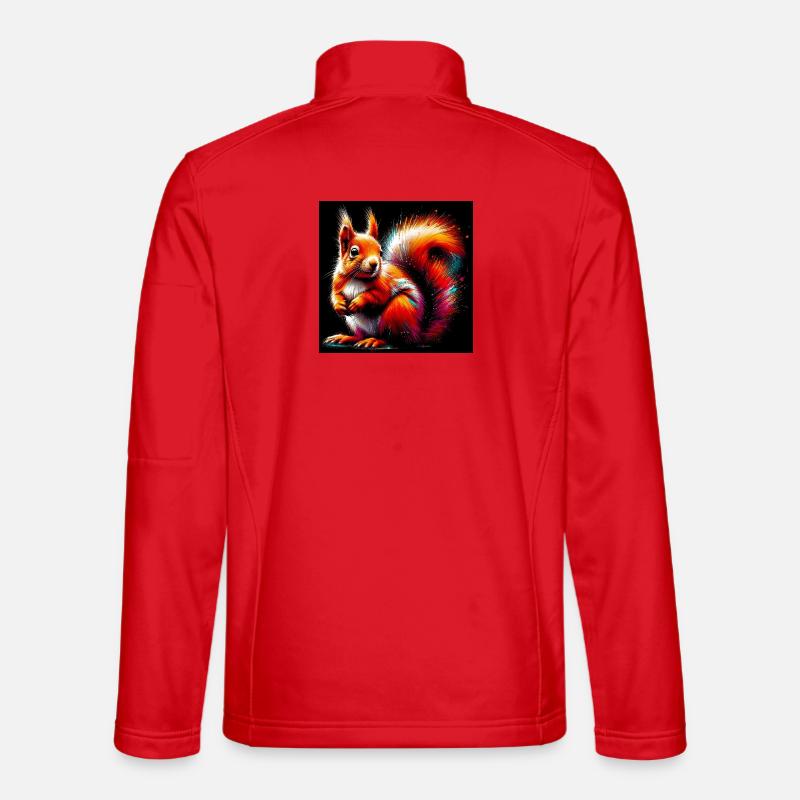 squirrel - Unisex Softshell Jacket - red