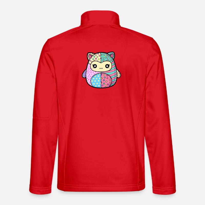 Patchwork Kitten Pastel Colors Unisex Softshell Jacket
