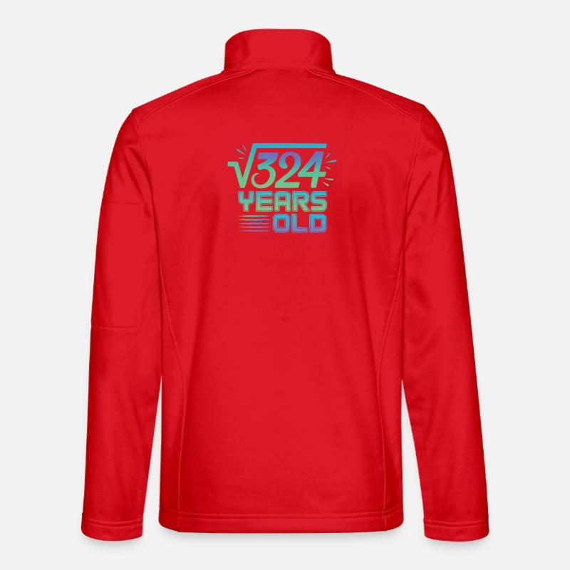 Math Joke – 18th Birthday T-Shirt - Unisex Softshell Jacket - red